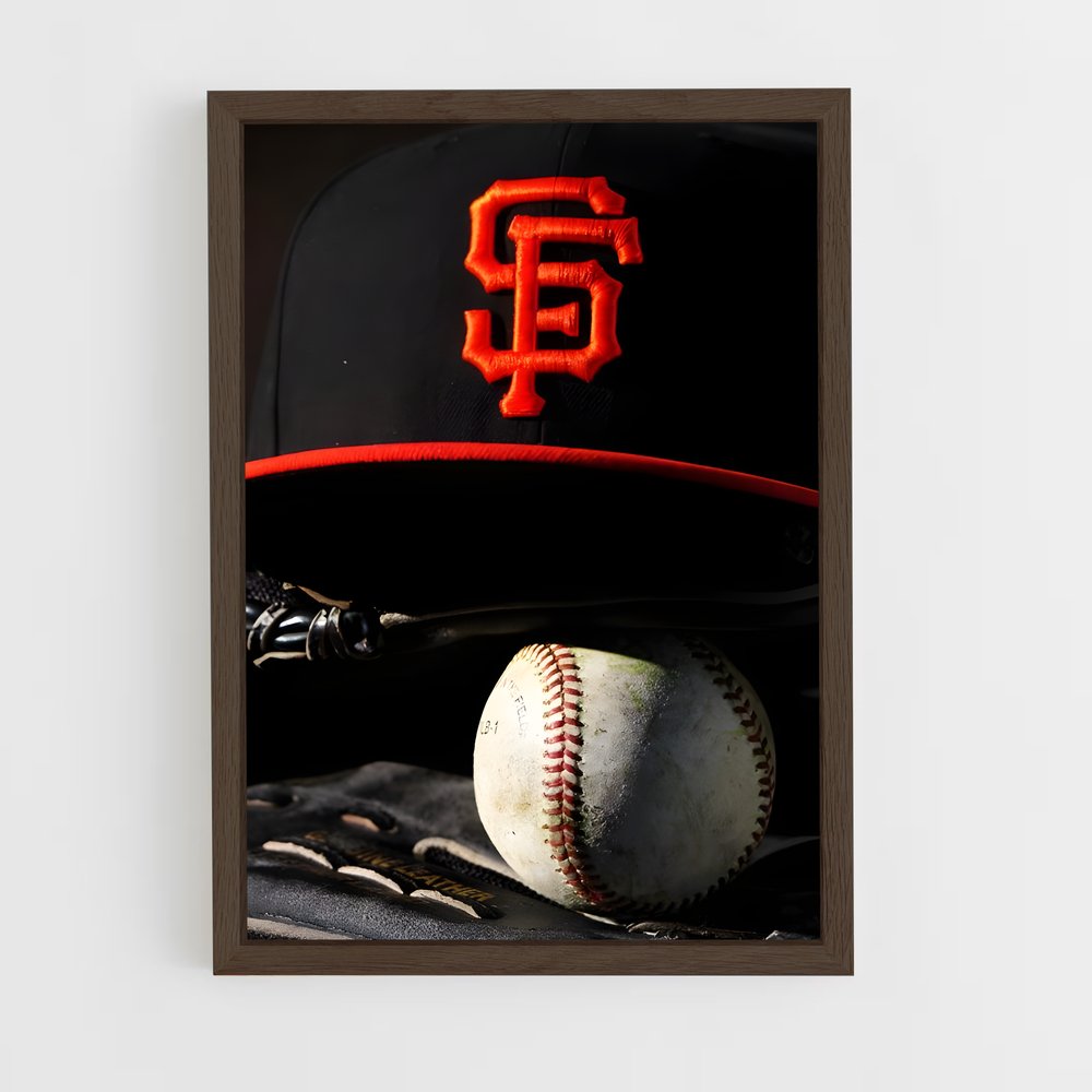 Poster Home Run Giants – affiche Baseball (vue 5)